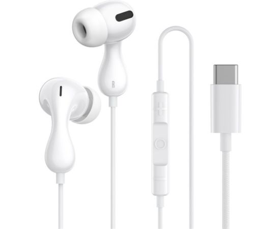 Baseus Encok CZ20 Headset Wired In-ear Calls/Music USB Type-C White