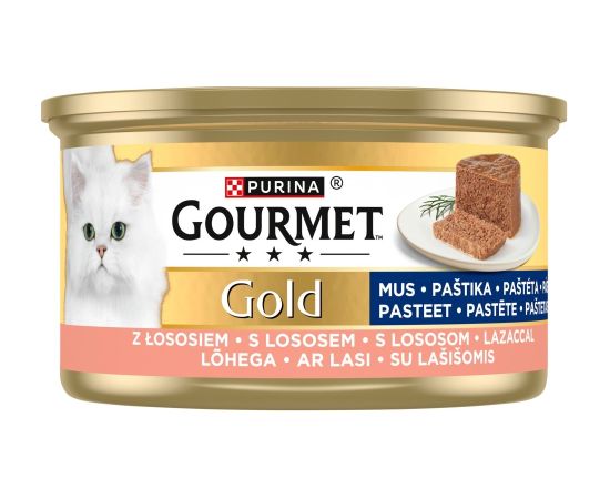 PURINA Gourmet Gold Mousse with salmon - wet cat food - 85g
