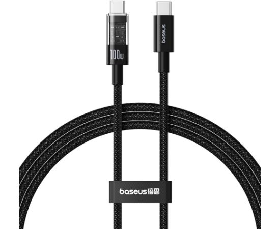 Baseus Gem USB C to USB C fast charging cable 1 m 100 W Black