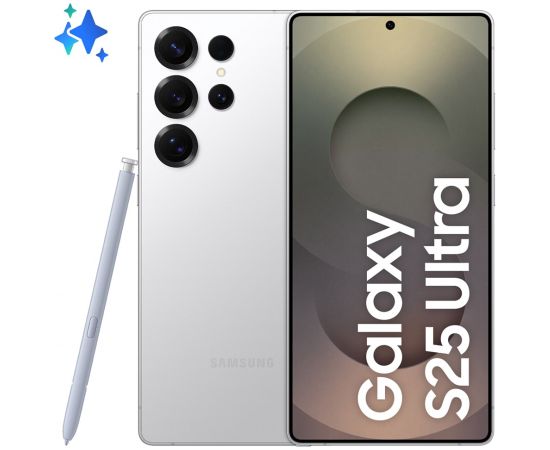 Samsung Galaxy S25 Ultra 17.5 cm (6.9") Dual SIM Android 15 5G USB Type-C 12 GB 256 GB 5000 mAh Silver, White