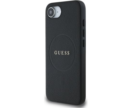 Guess PU Grained Classic Logo MagSafe Case Aizsargapvalks priekš Apple iPhone 16e