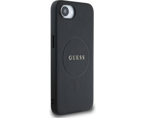 Guess PU Grained Classic Logo MagSafe Case Aizsargapvalks priekš Apple iPhone 16e