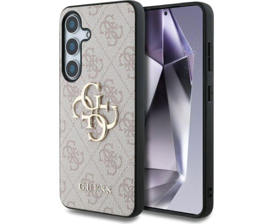 Guess HC 4G PU Big Logo Case Aizsargapvalks priekš Samsung Galaxy S25 Plus