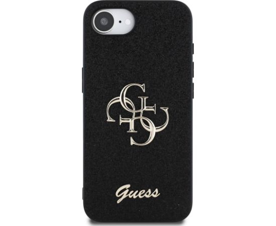 Guess PU Fixed Glitter 4G Metal Logo Case Aizsargapvalks priekš Appe iPhone 16e