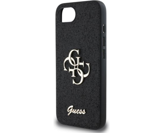 Guess PU Fixed Glitter 4G Metal Logo Case Aizsargapvalks priekš Appe iPhone 16e