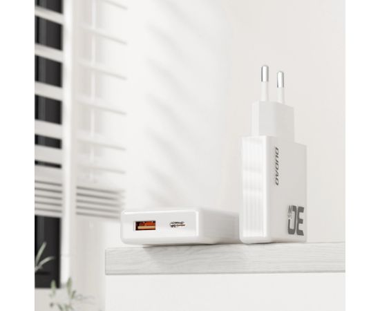 Зарядное устройство GaN Dudao A30EU 30 Вт USB-A | USB-C - белый