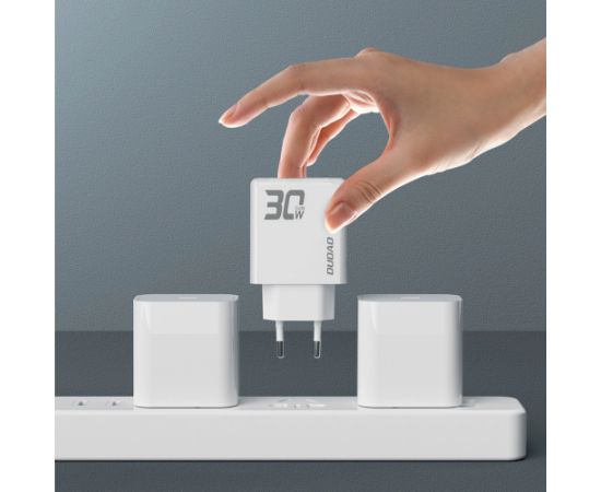 Зарядное устройство GaN Dudao A30EU 30 Вт USB-A | USB-C - белый