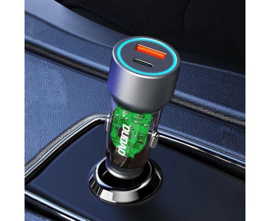 Автомобильное зарядное устройство Dudao R4T 30W USB-A | USB-C серый