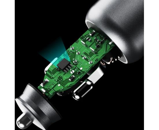 Автомобильное зарядное устройство Dudao R4T 30W USB-A | USB-C серый