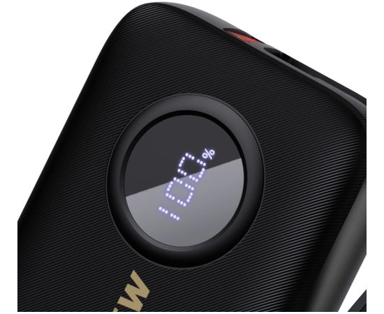 Dudao K14 10000mAh barošanas banka ar USB-C | Lightning kabeļi - melns
