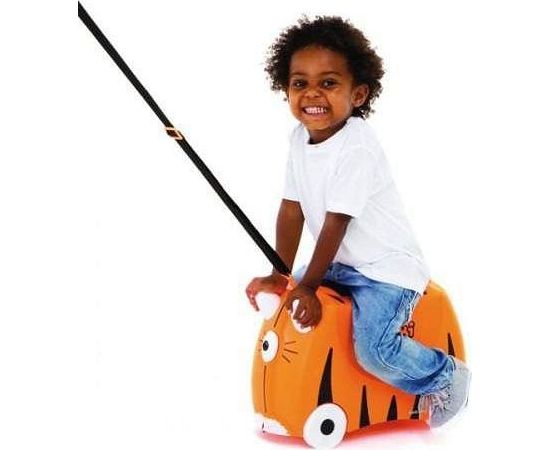 Trunki Terrance Tipu Tiger Ride-On bērnu ceļojumu soma