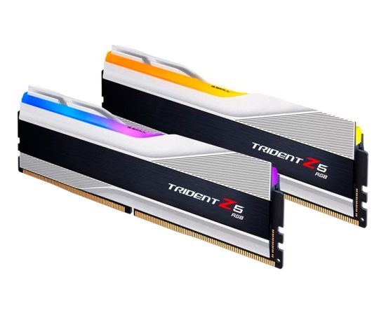 G.Skill DDR5 - 48GB - 8000 - CL - 40 (2x 24 GB) dual kit, RAM (silver, F5-8000J4048F24GX2-TZ5RS, Trident Z5 RGB, INTEL XMP)