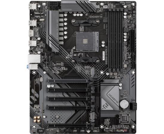 Mainboard GIGABYTE AMD B550 SAM4 ATX Memory DDR4 Memory slots 4 4xPCI-Express 3.0 1x 1xPCI-Express 4.0 16x 2xM.2 1xHDMI 4xUSB 2.0 1xUSB 3.2 type B 2xUSB 3.2 1xUSB-C 1xRJ45 3xAudio port B550EAGLE1.0