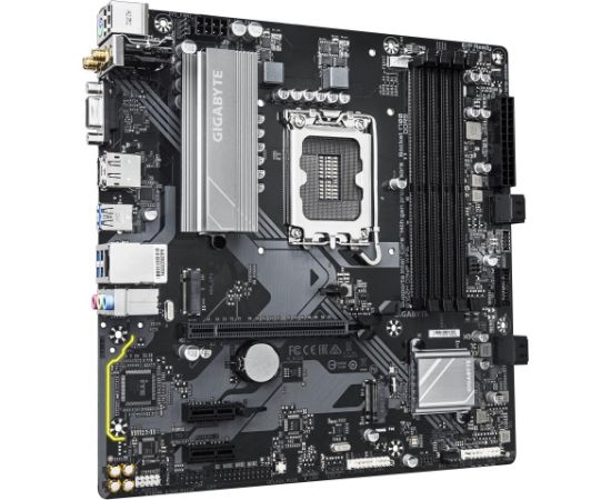 Mainboard GIGABYTE Intel B760 Express LGA1700 Micro-ATX Memory DDR5 Memory slots 4 2xPCI-Express 3.0 1x 1xPCI-Express 4.0 16x 2xM.2 1x15pin D-sub 1xHDMI 1xDisplayPort 2xUSB 2.0 3xUSB 3.2 1xUSB-C 1xPS/2 1xRJ45 3xAudio port B760MD3HPWIFI61.0
