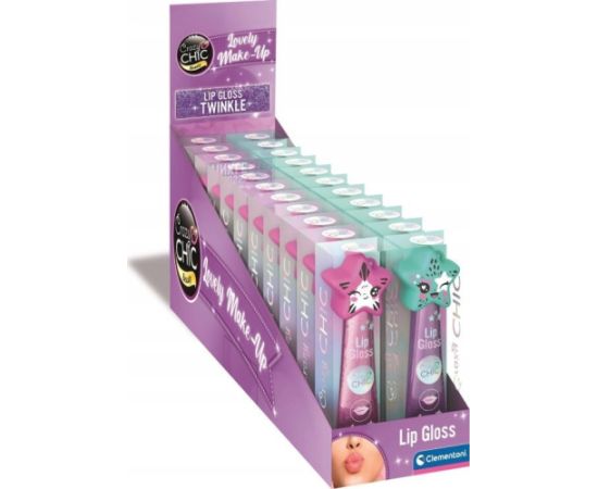 Clementoni CLE Crazy Chic błyszczyk w kulce 18szt/disp 18186