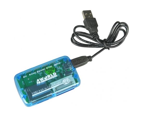 4World Universal 26w1 Flash Card Reader USB 2.0