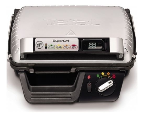 TEFAL GC451 grills Supergrill ar taimeri, 2000W, 600cm2