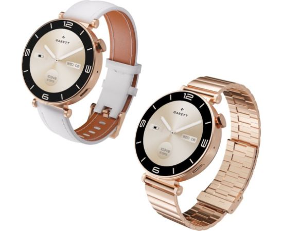 Išmanusis laikrodis su lietuvišku meniu Garett Rose Gold Solid steel