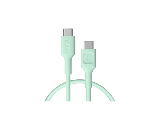 Kabelis Green Cell PowerFlex Fast Charging USB Type-C Male - USB Type-C Male 100W Mint Green 1.2m