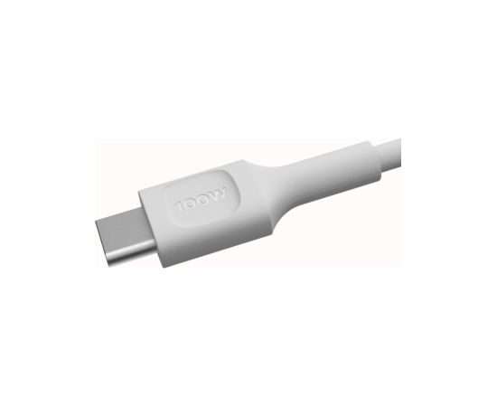 Kabelis Green Cell PowerFlex Fast Charging USB Type-C Male - USB Type-C Male 100W White 1.2m