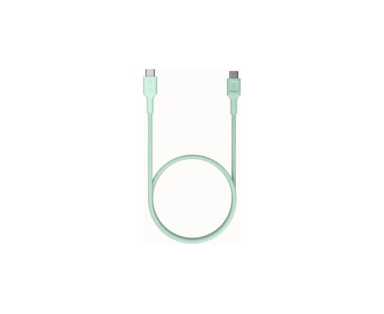 Kabelis Green Cell PowerStream USB Type-C Male - USB Type-C Male 100W Mint Green 0.3m