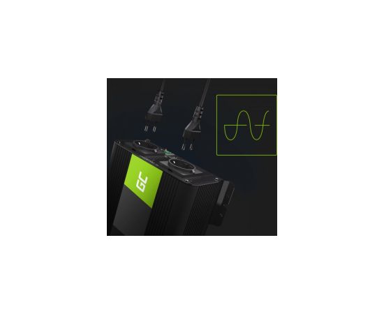 Strāvas pārveidotājs Green Cell Car Power Inverter Converter 12V to 230V 1000W/ 2000W Pure sine