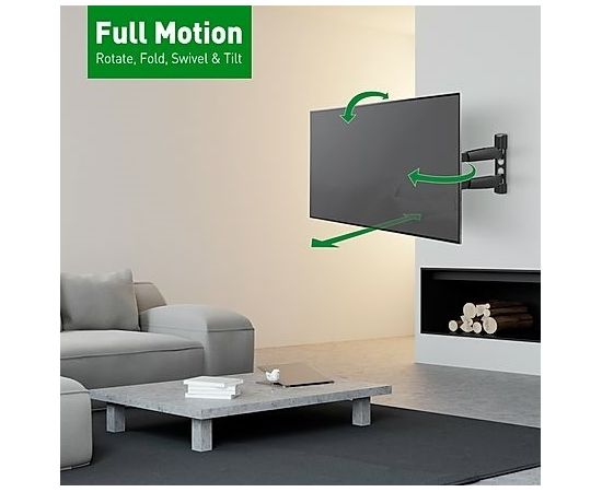Barkan BM343LP 13"-65" lygiam/lenktam TV, 4 lankstų, sieninis, prailgintas