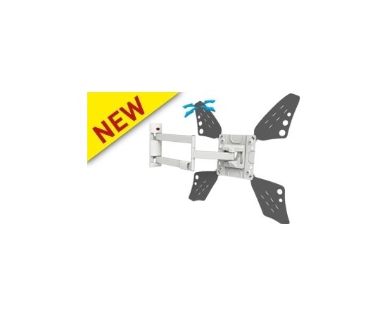 Barkan 3400LW.W 65" lygiam/lenktam TV, 4 lankstų, sieninis, baltas