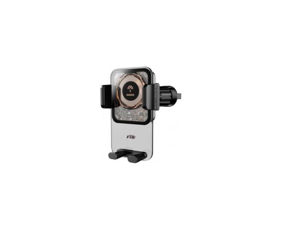 Dudao F19 clamp turētājs ar 15 W induktīvo lādētāju - melns