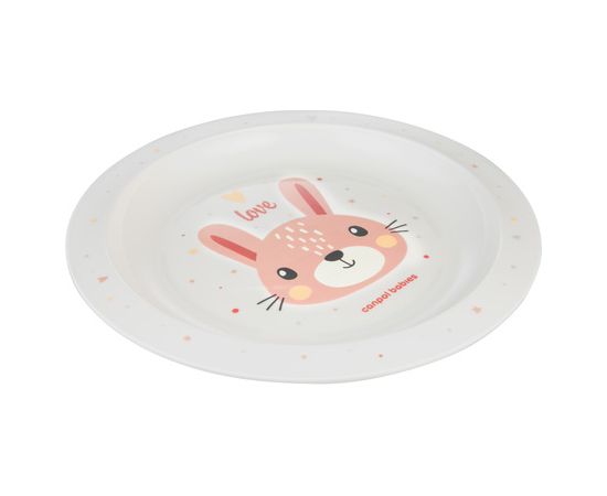 Canpol Šķivis plastmasas CUTIE ANIMALS 4/411 pink2