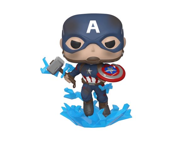 FUNKO POP! Vinila figūra: Avengers: Endgame - Captain America w/Broken shield and Mjölnir