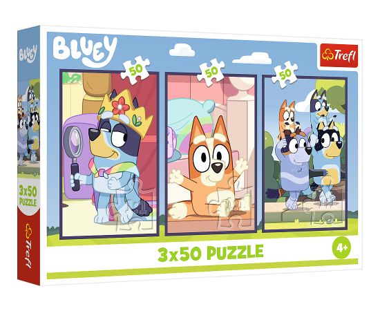TREFL BLUEY Pužļu komplekts Bluey ģimene, 3x50 gab.