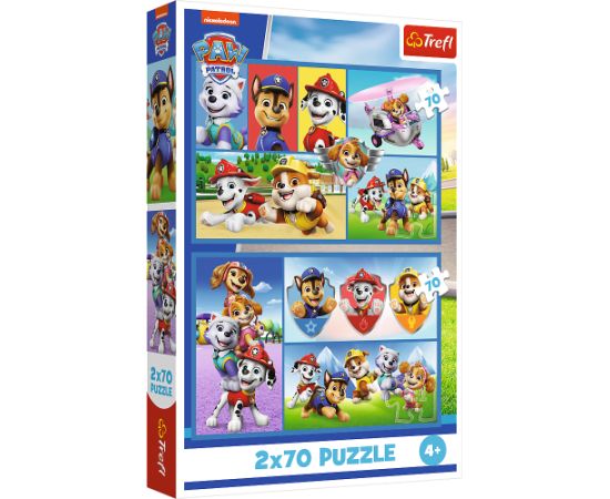 TREFL PAW PATROL Pužļu komplekts Lieliskā Kepu Patruļa, 2x70 gab.