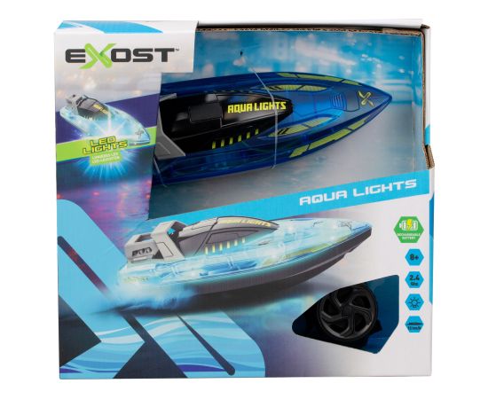 EXOST лодка на радиоуправлении AQUA LIGHTS, масштаб 1:18