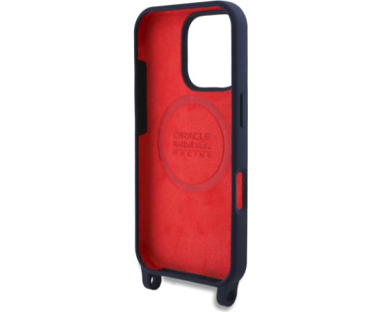 Red Bull Silicone Vertical Logo MagSafe Case + Crossbody Strap Чехол и ремешок через плечо для Apple iPhone 16 Pro Max