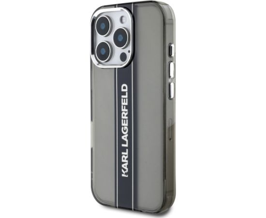 Karl Lagerfeld IML Stripe Logo Case  Aizsargapvalks priekš Apple iPhone 16 Pro Max