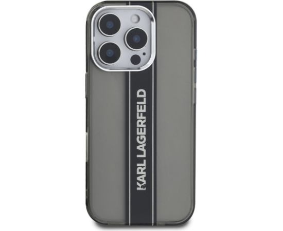 Karl Lagerfeld IML Stripe Logo Case  Aizsargapvalks priekš Apple iPhone 16 Pro Max