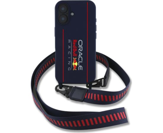 Red Bull Silicone Vertical Logo MagSafe Case + Crossbody Strap Чехол и ремешок через плечо  для Apple iPhone 16