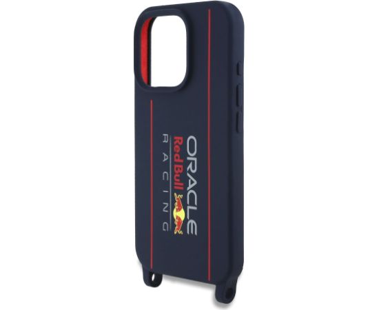 Red Bull Silicone Vertical Logo MagSafe Case + Crossbody Strap Чехол и ремешок через плечо  для Apple iPhone 16 Pro