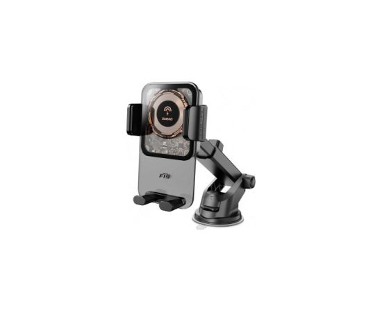 Dudao F19 clamp turētājs ar 15 W induktīvo lādētāju - melns