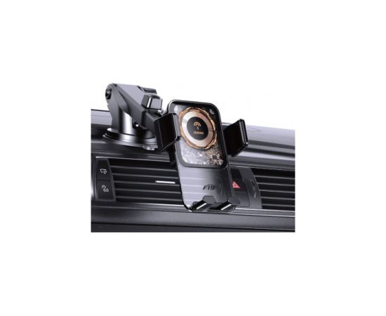 Dudao F19 clamp turētājs ar 15 W induktīvo lādētāju - melns