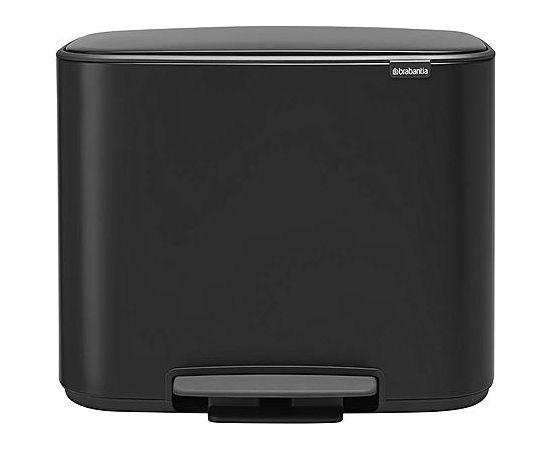 Brabantia atkritumu tvertne ar pedāli Bo, 36l, matēta melna