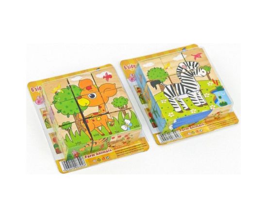 Adar Деревянные кубики Животные 10x10 cm 530577