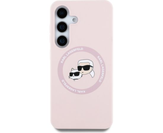 Karl Lagerfeld Liquid Silicone K&CH Heads MagSafe Case Чехол для Samsung Galaxy S25 Plus