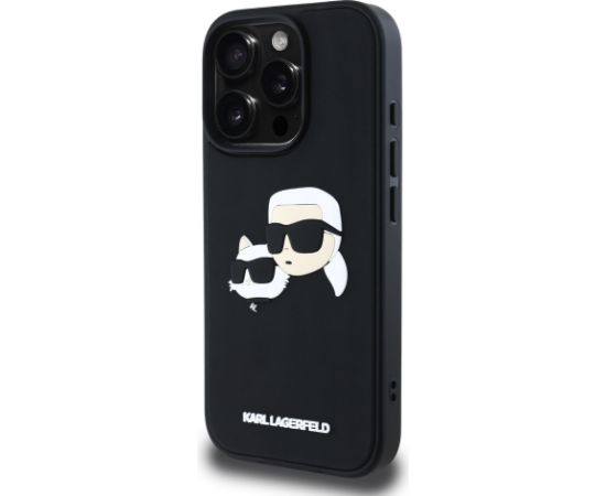Karl Lagerfeld 3D Rubber Double Heads Case Чехол для Apple iPhone 16 Pro