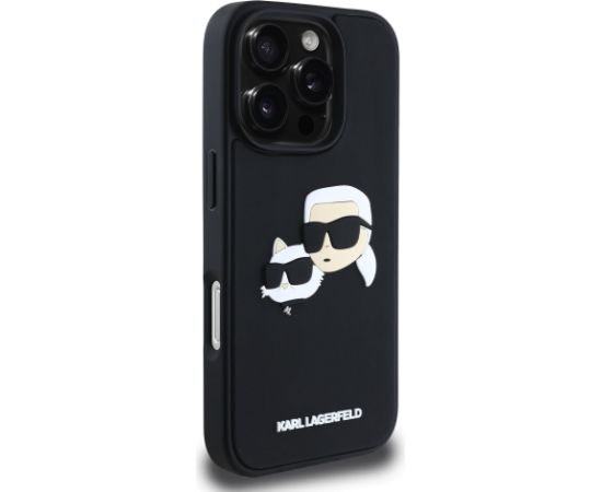 Karl Lagerfeld 3D Rubber Double Heads Case Чехол для Apple iPhone 16 Pro