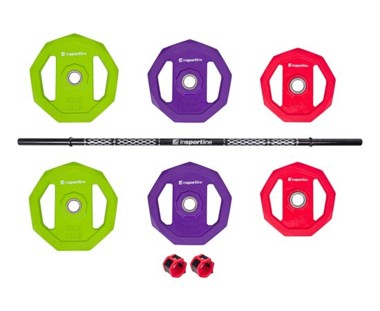 Stirna ar atsvariem inSPORTline Pumpino Svaru ripas un stieņi