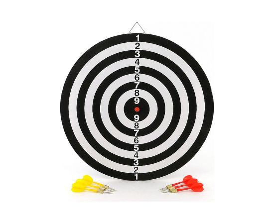 Adar Darts komplekts ar 6 asām šautriņām Ø43 cm 14+ 401129