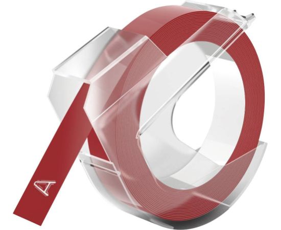 Dymo 3D этикетка 9 мм 3 м Glossy, красная
