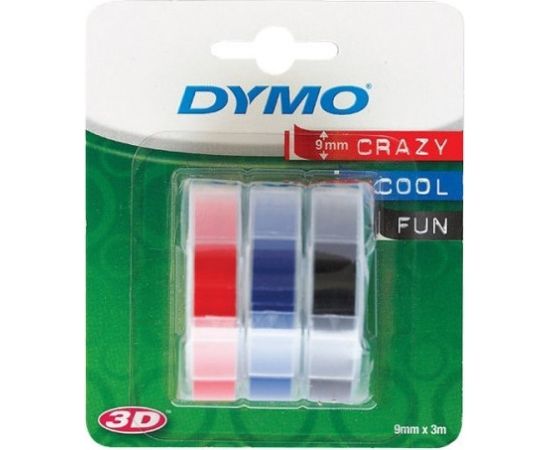 Dymo этикеточная лента 3D 9 мм 3 м 3 шт p/s/m